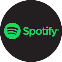 spotify logo on a black background